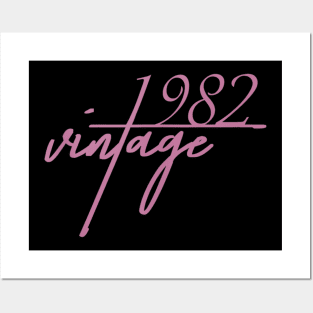 37th Birthday Gift For Men And Women Vintage 1982 Posters and Art